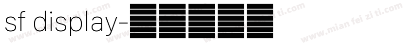 sf display字体转换